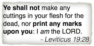 What does the bible say about tattoos? Pin On Leviticus