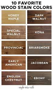 I've used this combination over and over again throughout the years and on. 10 Favorite Wood Stain Colors Angela Marie Made