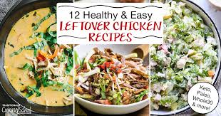 This chicken salad with grapes is ready in a snap when using rotisserie chicken and a few quick chops of pecans, sweet onion and celery. 12 Easy Leftover Chicken Recipes Keto Paleo Whole30