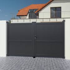 Το πιο φιλικό club προνομίων για το σπίτι! Portail Battant Aluminium Matisse Gris L 350 X H 180 Cm Leroy Merlin