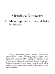 Check spelling or type a new query. Contoh Soal Materi Menyimpulkan Isi Tersirat Dalam Teks Nonsastra Jawabanku Id