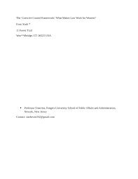 Pdf The Coercive Control Framework Making Law Work For Women