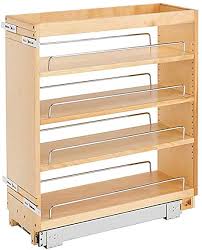 Ours are, so i think we're going to need to add spacers on each side for the door clearance. Amazon Com Rev A Shelf 448 Bc 8c 8 Inch Base Cabinet Pullout Storage Organizer With Adjustable Wood Shelves And Chrome Rails Home Kitchen