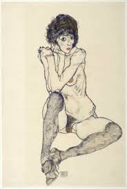 Beispiele einen akt, eine karikatur zeichnen einen entwurf am computer zeichnen (in der art einer zeichnung auf dem bildschirm erzeugen) Egon Schiele Gezeichnete Werke Alle Zeichnungen Der Albertina