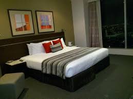 Typically a full bath, the master bathroom is usually attached to the largest bedroom in your home or the master bedroom. as the largest bathroom in your home, it also provides you a great deal of space and flexibility to style it however you see fit. Master Bedroom With King Size Bed And Attached Bathroom Picture Of Meriton Suites World Tower Sydney Tripadvisor