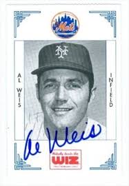 Autograph Warehouse 35730 Al Weis Autographed Baseball Card New York Mets  1991 Wiz Baseball Card Mini 427 at Amazon's Sports Collectibles Store