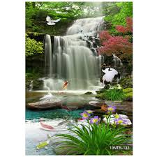 Hampir di setiap provinsi di indonesia punya air terjun yang indah. Baru Dekorasi Wallpaper Dinding Custom Gambar Pemandangan Alam 3d Air Terjun 06 Shopee Indonesia