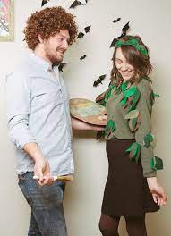 Bob Ross Couple S Costume Via Rags And Roses Diy Couples Costumes Easy Diy Couples Costumes Tree Costume