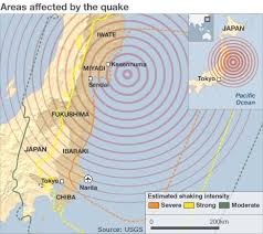 Japan earthquake tsunami impact map. Japan Earthquake Tsunami Hits North East Bbc News