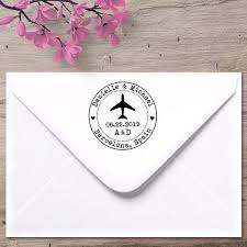 Flugzeug Stempel Ziel Hochzeit Stempel Save The Date Stempel Stempel Hochzeitseinladung Hochzeitseinladung Hochzeit Save The Date