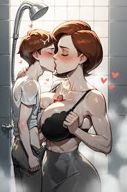 거대한 엉덩이, 가슴과 성기 문지르기, KissingAI 포르노