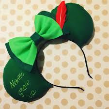 Peter Pan Mouse Ears Oreilles Disney Noeuds Disney Et Oreille De Mickey