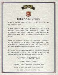 Sapper Creed Military Awards Certs Military Insignia