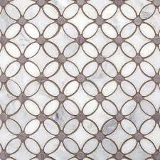 There are endless possibilities when it comes to mosaic tile projects. Gray And White Flower Marble Mosaic 12 X 12 100105055 Floor And Decor