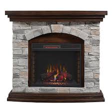 From classic electric fireplace mantels, to modern tv/media consoles. Duraflame 45 In W Brown Grey Infrared Quartz Electric Fireplace Lowes Com Fireplace Farmhouse Fireplace Electric Fireplace