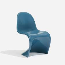 Verner Panton Herman Miller Panton Chair Blue 1967 Artsy Iconic Furniture Design Famous Chair Designs Panton Chair