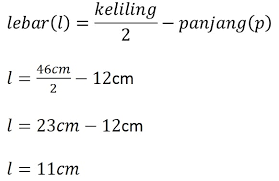 Rumus persegi panjang mencari keliling. Berapakah Luas Suatu Persegi Panjang Jika Diketahui Kelilingnya 30 Cm Dan Lebarnya 6 Cm Solusi Matematika