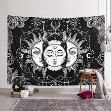 One of those (wall art) things that you'd see hippies owning but really are used by (white) girls to make their room look cooler. 59x79 Inch Psychedelic Wall Art Tapestry Sun And Moon Tapestry Tapestry Chakra Yoga Wall Hanging Tapestry Home Decor Walmart Com Walmart Com