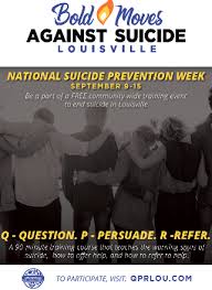 Thank you for your interest in helping to prevent suicide. Join The Qpr Initiative For Suicide Prevention Louisvilleky Gov