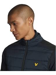 Lyle Scott Hybridweste Wadded Gilet, navy