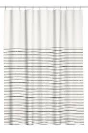 Cotton Shower Curtain Natural White Blue Striped Home All H M Ca Cotton Shower Curtain Striped Shower Curtains Vintage Shower Curtains