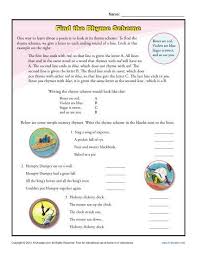Find The Rhyme Scheme Poetry Worksheets Poetry Analysis Worksheet Rhyme Scheme Poetry Worksheets