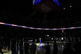 Heckler interrupts US anthem at NBA London game with Greenland protest