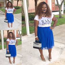 Black And Royal Blue T Shirt Graphic T Shirt And Tulle Skirt Outfit Royal Blue White Black And Gold Outfit Wakeslaypray Plus Size Royal Blue Skirts Blue Tshirt Outfit Blue Tulle Skirt