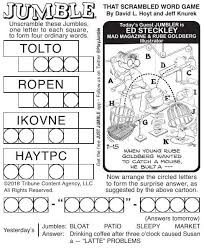 Check spelling or type a new query. Jumble Puzzles Comics Poststar Com