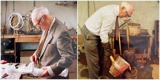 File:Sculptor Frank Roper creating a polystyrene figure and casting.jpg