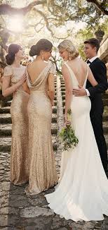Wedding Dress By Essense Of Australia And Gold Bridesmaid Dresses Spring Wedding Dress Sequin Bridesmaid Dresses Metallic Bridesmaid Dresses