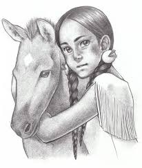 Native American Girl With Foal By Sakura Joker On Deviantart Native American Drawing Native American Girls Drawing People