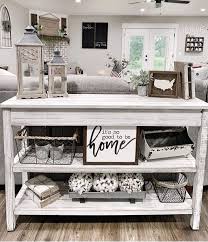 Urban Farmhouse Designs On Instagram Your Thoughts About This Place Credit Boldboundle In 2020 Farm House Living Room Sofa Table Decor Farmhouse Decor Living Room