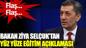 İşte, milli eğitim bakanı ziya selçuk'un konuyla ilgili yapmış olduğu açıklama detayları. Txn7ie23x9tlnm
