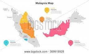 11 states and 2 federal territories are located on the malay peninsula, collectively called peninsular malaysia (semenanjung malaysia) or west the territories fall under the purview of the ministry of the federal territories, and the parliament of malaysia legislates on all matters concerning the. States Federal Vector Photo Free Trial Bigstock