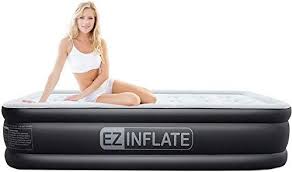 New Ez Inflate Upgraded Twin Air Mattress Built Pump Luxury Twin Airbed Inflatable Mattress Home Camping Travel Luxury Twin Size Blow Bed 2 Year Warranty On Twin Air Mattress Inflatable Mattress Air