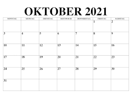Klicken sie auf das bild, um mit dem nächsten schritt fortzufahren und zu erfahren, wie sie ihren neuen kalender kostenlos drucken können. Frei Oktober 2021 Kalender Zum Ausdrucken Pdf Excel Word Druckbarer 2021 Kalender