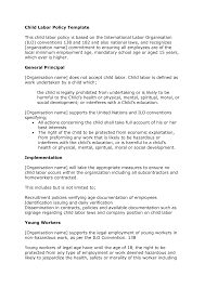 A privacy policy agreement is the agreement. Https Www Barkersonline Co Nz Media Wysiwyg Child Labor Policy Template Dec 2015 Pdf