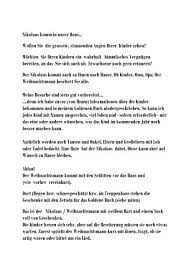 Nikolaus komm in unser haus. Nikolaus Komm In Unser Haus Wollen Sie Die Grossen