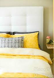 Ikea Malm Upholstered Headboard Place Of My Taste Upholstered Headboard Yellow And Gray Bedding Headboard