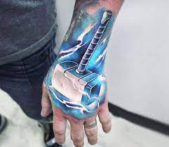 Hammer tattoos are the literal embodiment of an industrious attitude. Hammer Of Thor Tattoo By Khail Tattooer Post 21278