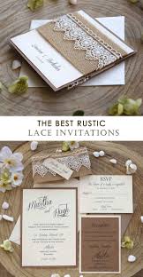 The Best Rustic Lace Wedding Invitations That Are Perfect For A Rus Wedding Invitations Rustic Lace Portrait Wedding Invitations Minimalist Wedding Invitations