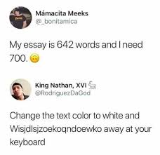 My Essay Is 642 Words And I Need 700 Funny Meme Funny Pranks Funny Quotes Words
