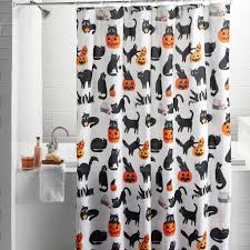Celebrate Halloween Together Cat Unit Shower Curtain Cat Shower Curtain Halloween Shower Curtain Cool Shower Curtains