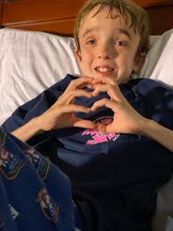 Earlier this evening, Truck 74 and Battalion 78 had the privilege of making  a visit to a special boy. Victor, age 11, is fighting cancer and is  scheduled for surgery