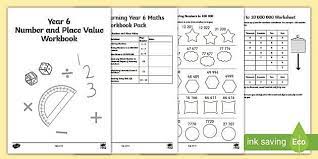 ks2 year 6 maths worksheets number place value workbook