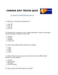 Jul 04, 2017 · ktw presented this quiz in our special canada 150 publication, which was delivered with friday's edition of the newspaper. Literature Quiz Questions Trivia Champ