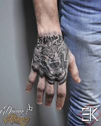 Tiger Hand Tattoo Hand Tattoos Tiger Hand Tattoo Tattoos