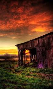 Lovely Sunset Barn Country Sunset House Of Beauty Beautiful Sky