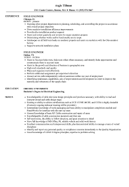Field Engineer Resume Samples Velvet Jobs